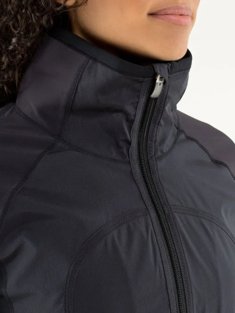 Lululemon Run Track Attack Jacket Sz 6 Charcoal